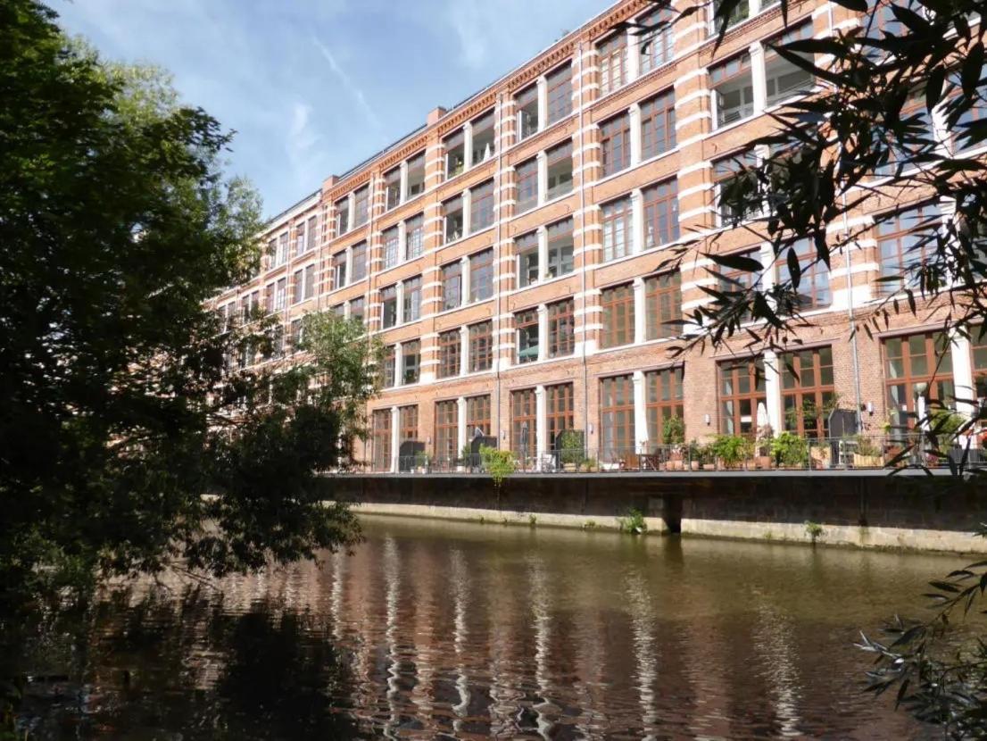 Relax-Wohnung Mit Balkon Ueber Die Weisse Elster Leipzig Eksteriør billede