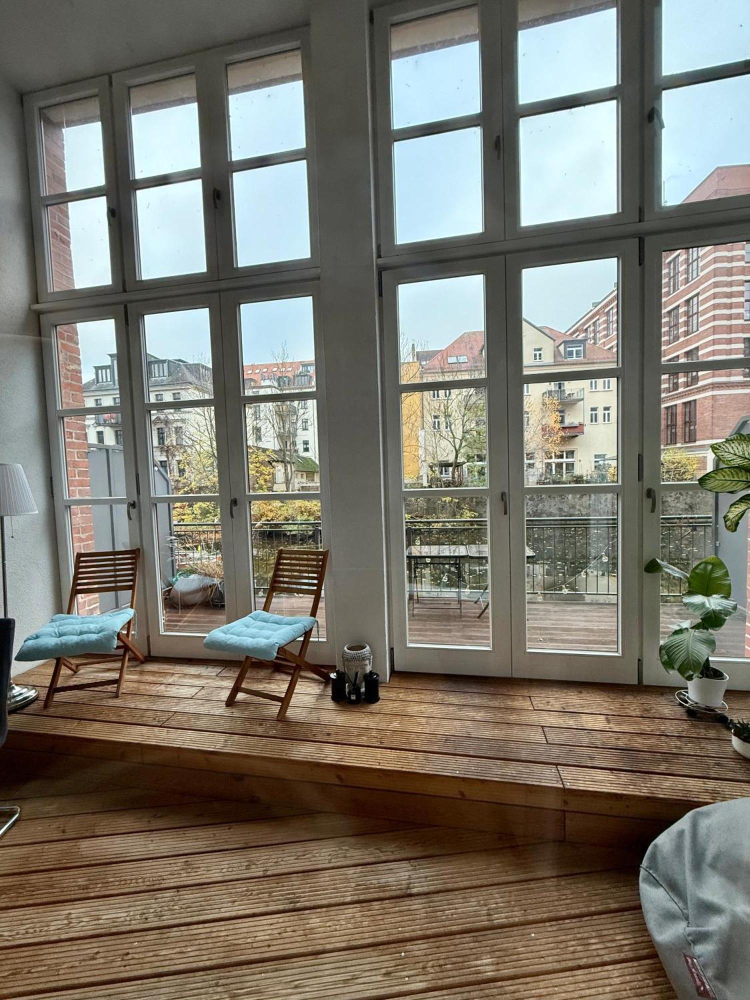 Relax-Wohnung Mit Balkon Ueber Die Weisse Elster Leipzig Eksteriør billede